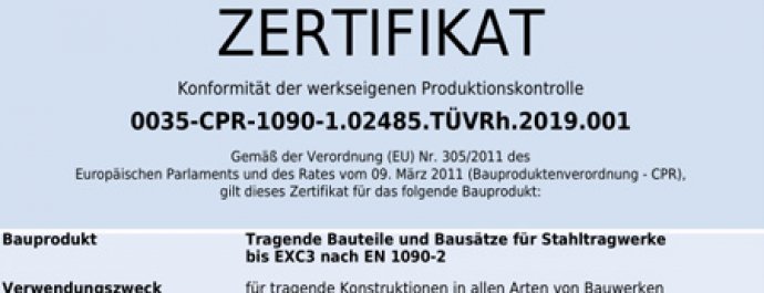 Warmly congratulate Qingdao Tegu Machinery Co., Ltd. for passing TUV quality system certification and welding engineer certification